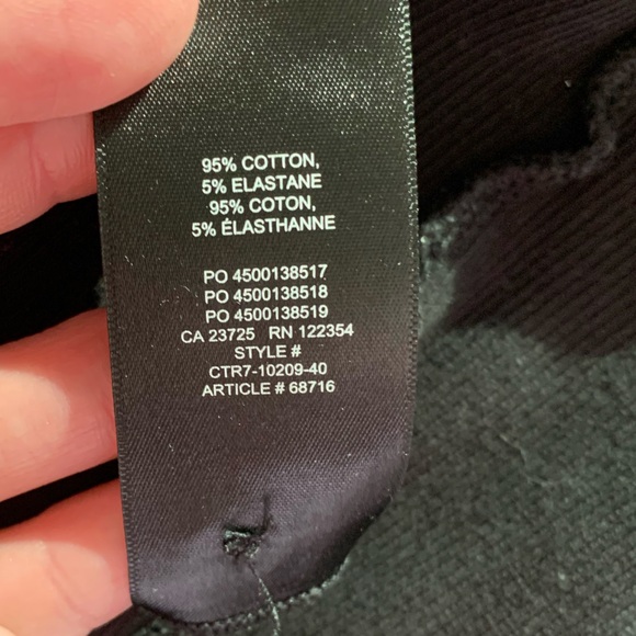 Aritzia Wilfred Free Mavis Shirt Ribbed Cropped Black Size Small - Picture 4 of 5